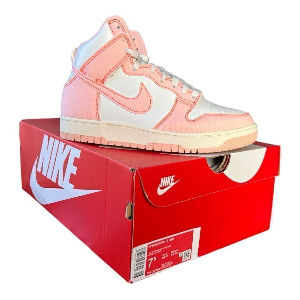 NIB Nike Dunk High 1985 “ Pink Denim “ Sneakers - Picture 3 of 5